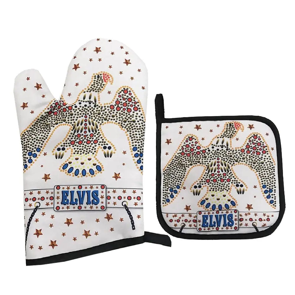 ELVIS PRESLEY - (EPiC 映画 公開 記念 ) - White Jumpsuit / Pot Holder / Oven Mitt / セット